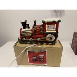 House Of Llyod Red Green Christmas Musical Lighted Locomotive Decor 12in